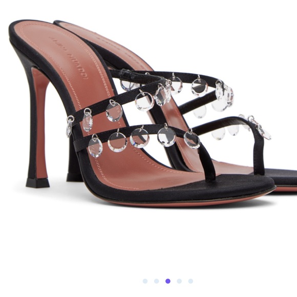 Amina Muaddi “Tina” sandals heels 38 brand new in box - Picture 2 of 4